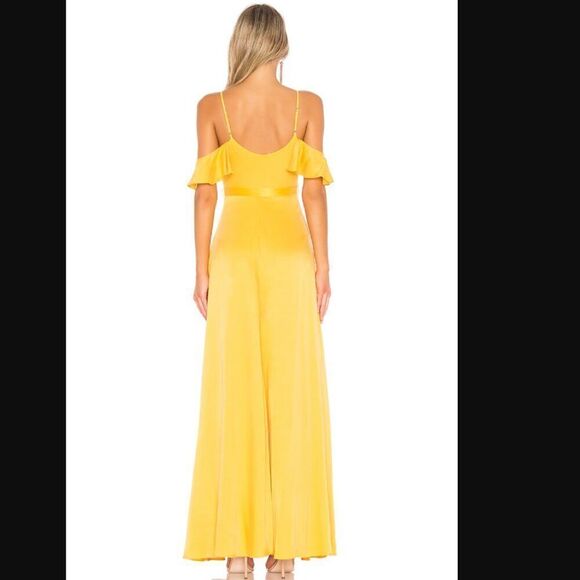 NWT Revolve x Lovers & Friends Taylor Gown in Golden Rod | size XS - Picture 3 of 11